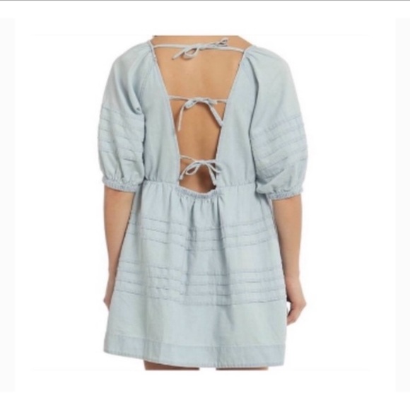 7 for All Mankind Denim Babydoll Dress - Picture 2 of 5